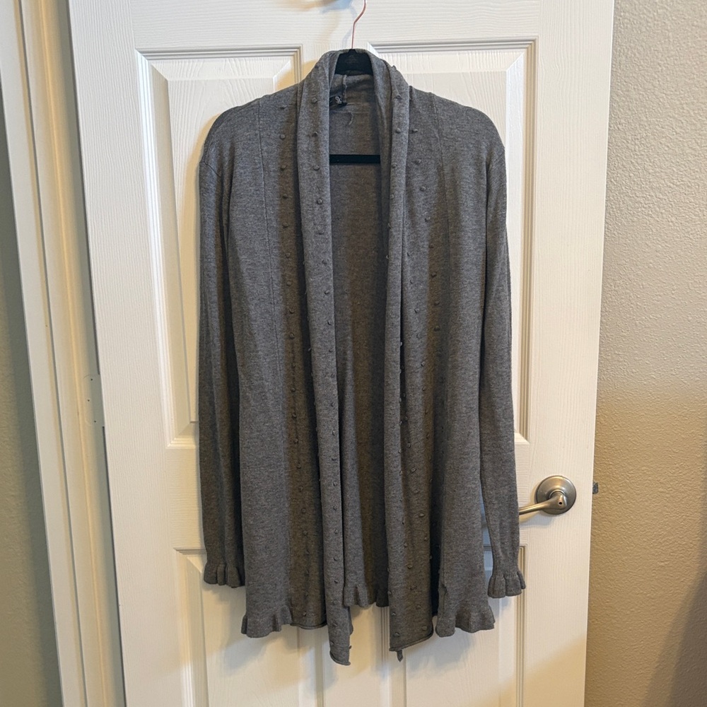 Lapis Gray Women's Cardigan Sweater
